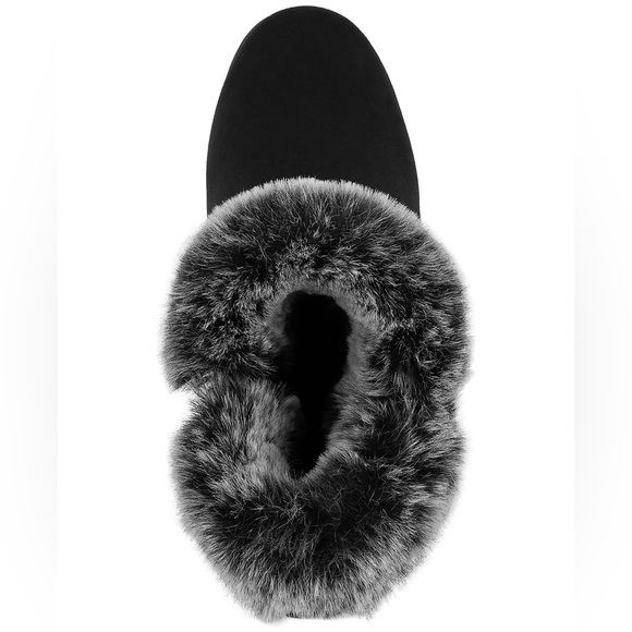 Jones New York Women's Carleen Faux Fur Cozy Wedge Booties- 8M - Picture 2 of 9